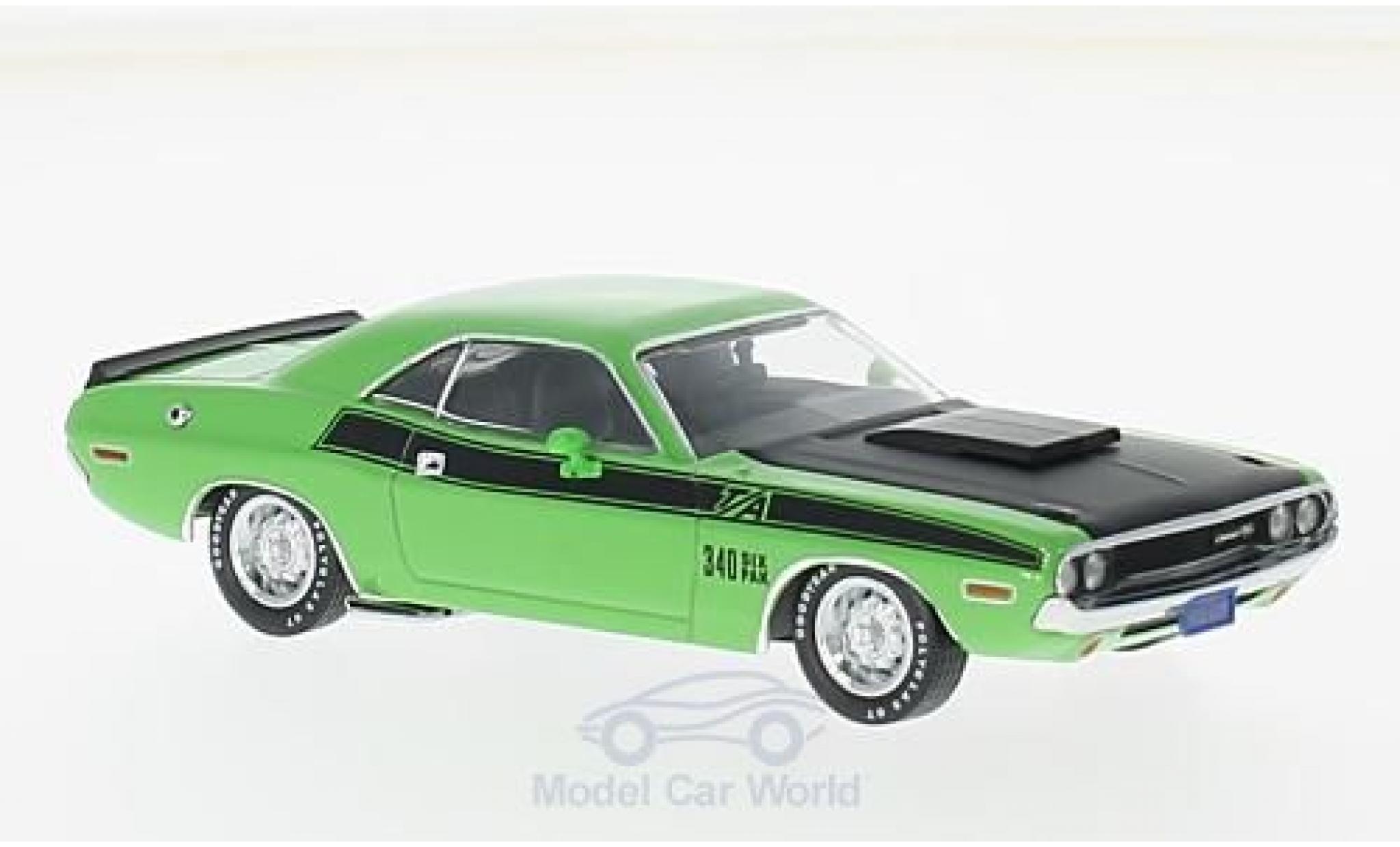 Dodge Challenger 1970 1/43 Premium X T/A green/black 1970 diecast model cars