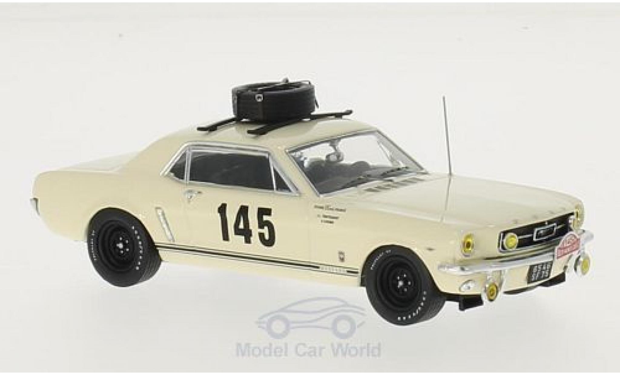 Ford Mustang 1/43 Premium X No.145 Equipe France Rally Monte-Carlo 1966 H.Chemin/J-L.Trintignant diecast model cars