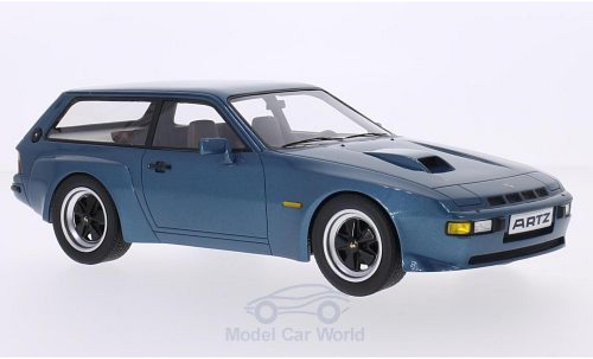 Porsche 924 1981 1/18 Premium X Turbo Estate Artz metallic blue 1981 diecast model cars