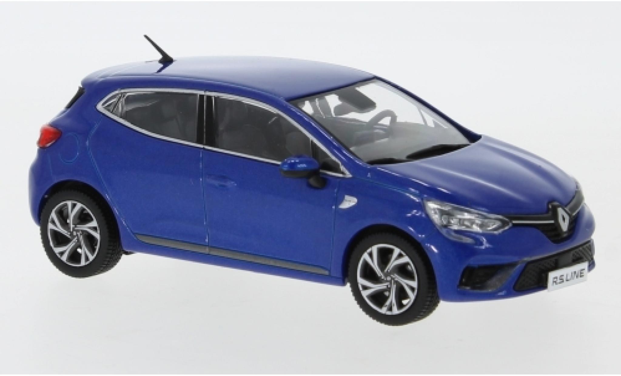 Renault Clio 1/43 Premium X RS Line metallic blue 2019 diecast model cars