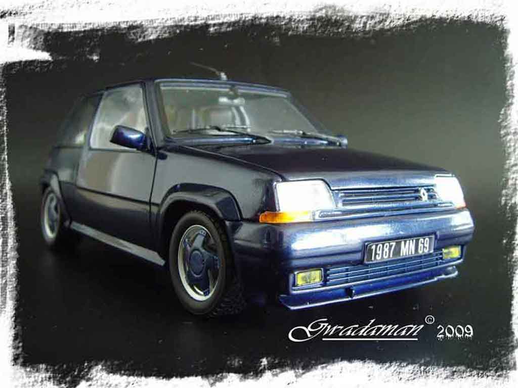 Renault 5 1/18 Norev GT Turbo serie limitee alain oreille diecast model cars