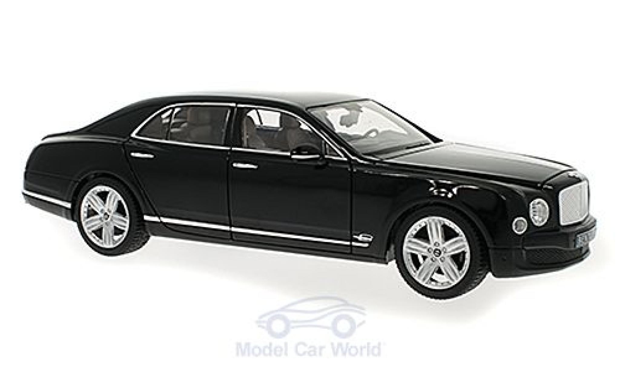 Bentley Mulsanne 1/18 Rastar black diecast model cars