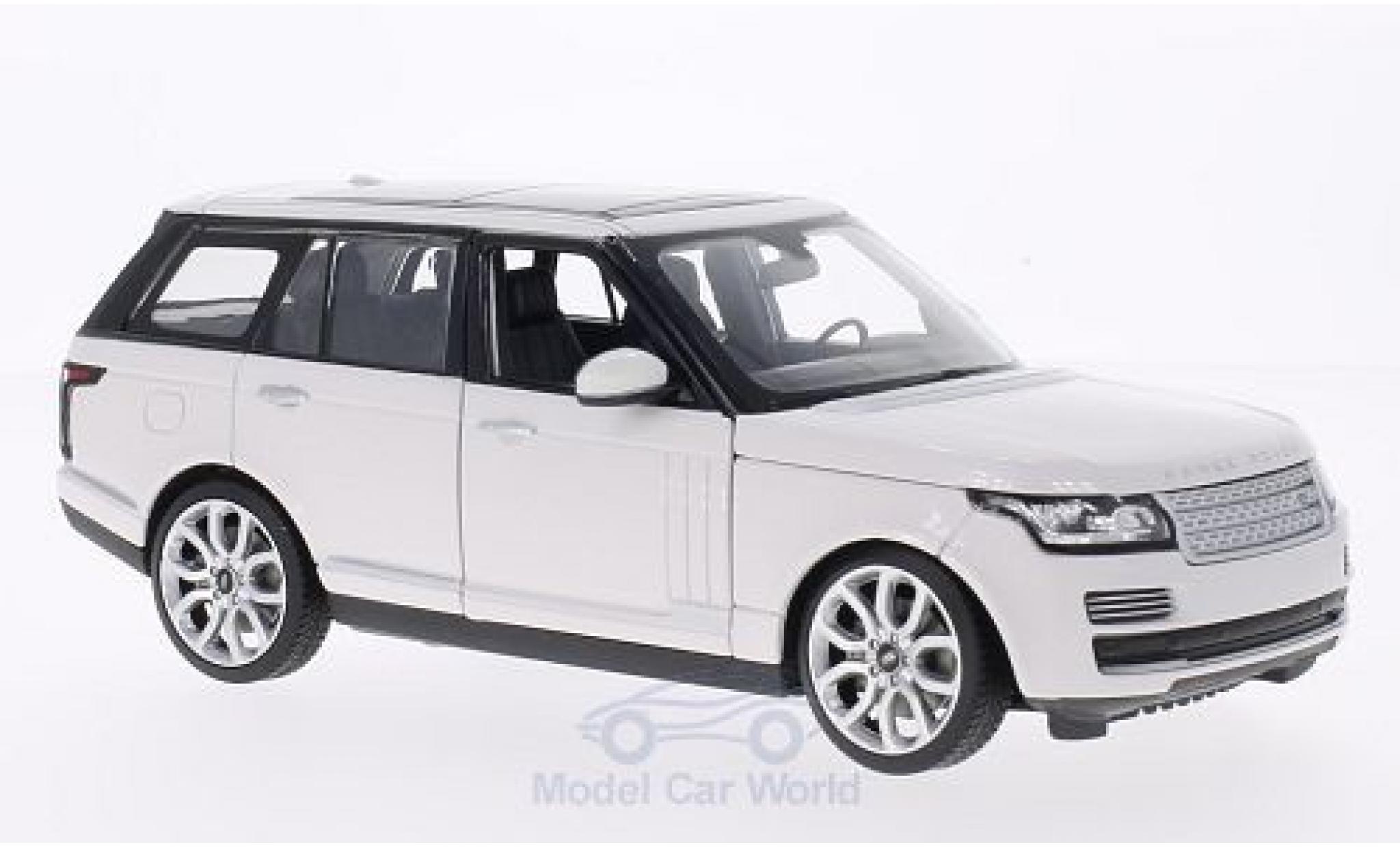 Land Rover Range Rover 1/24 Rastar white diecast model cars