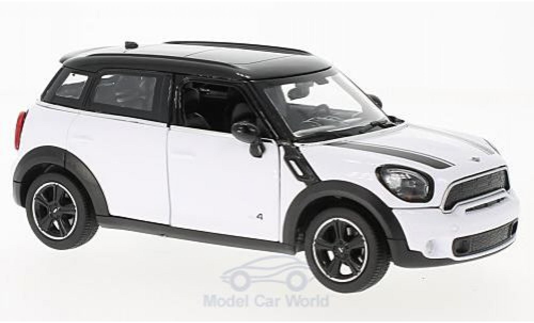 Mini Cooper S 1/24 Rastar S Countryman (R60) white/black diecast model cars