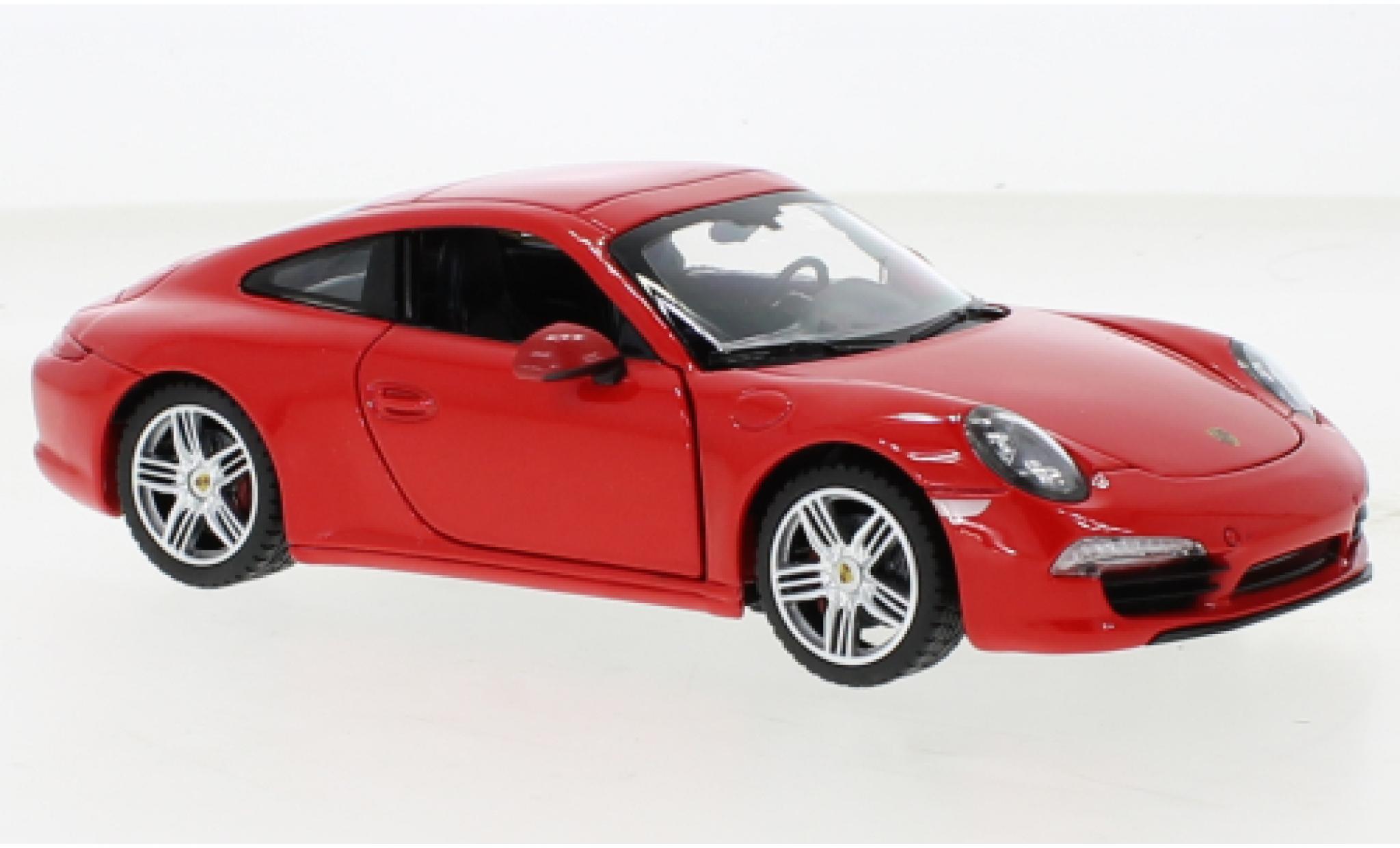 Porsche 911 1/24 Rastar Carrera S red diecast model cars