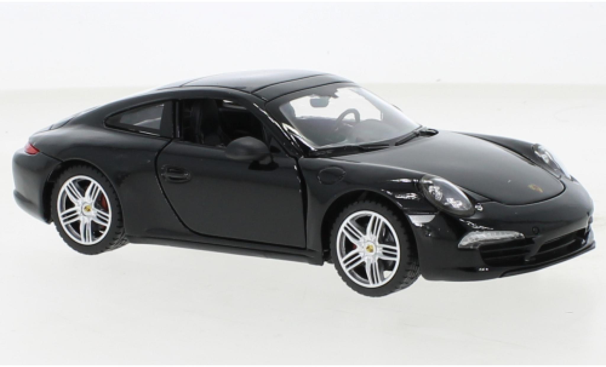 Porsche 911 1/24 Rastar Carrera S black diecast model cars