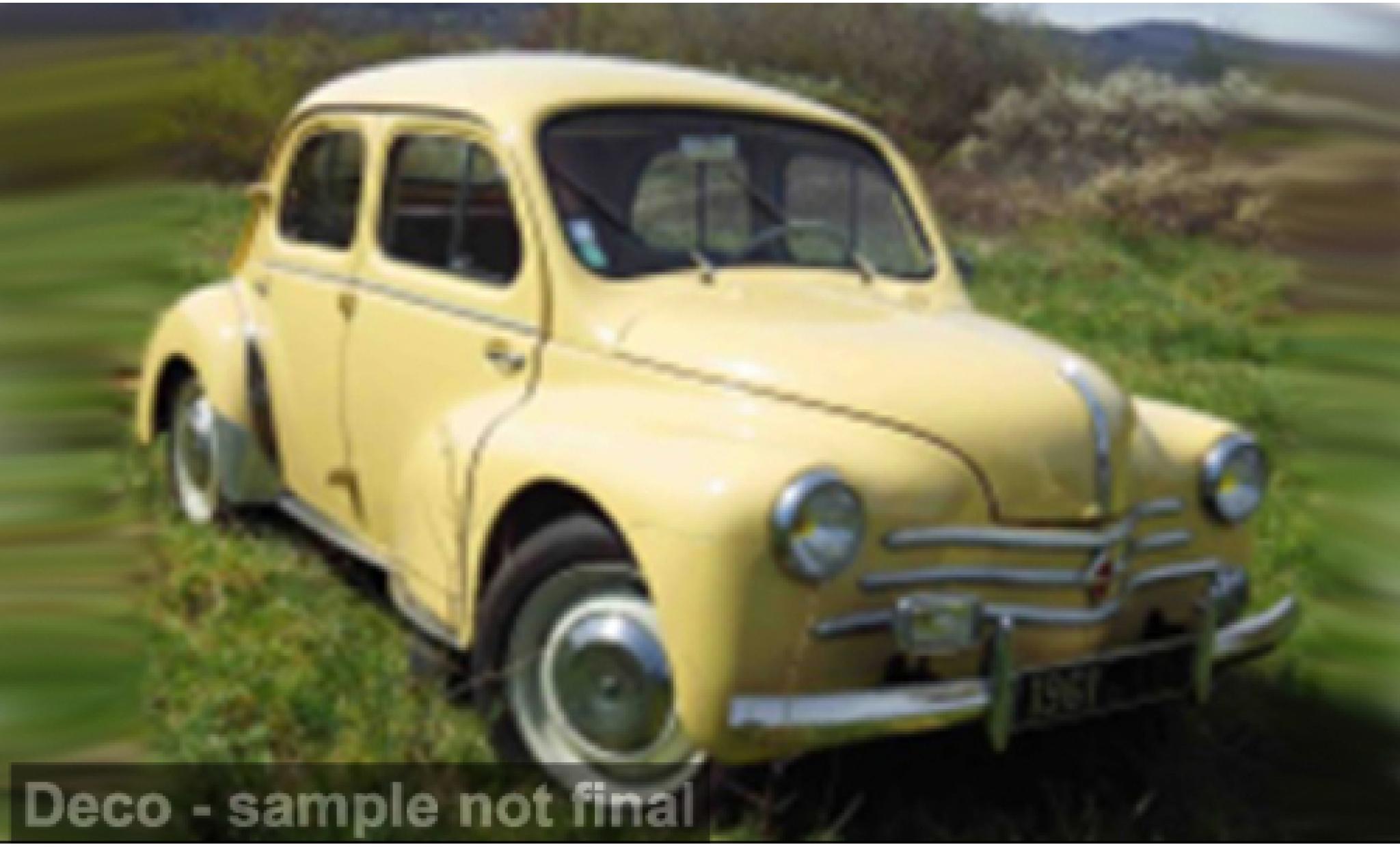 Renault 4CV 1/18 Solido beige 1:18 diecast model cars