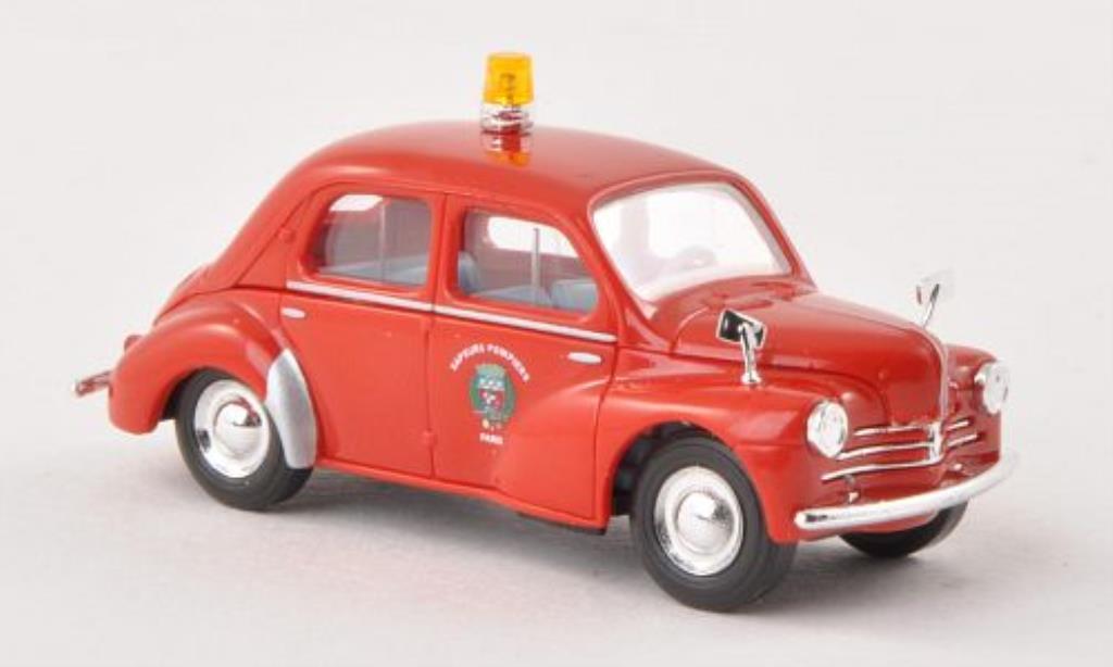 Renault 4CV 1/87 Busch Fire brigade Paris (F) 1958 diecast model cars