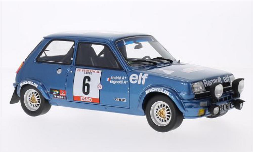 Renault 5 Alpine 1/18 Ottomobile Alpine Gruppe 2 No.6 Gitanes Tour de Corse 1979 diecast model cars