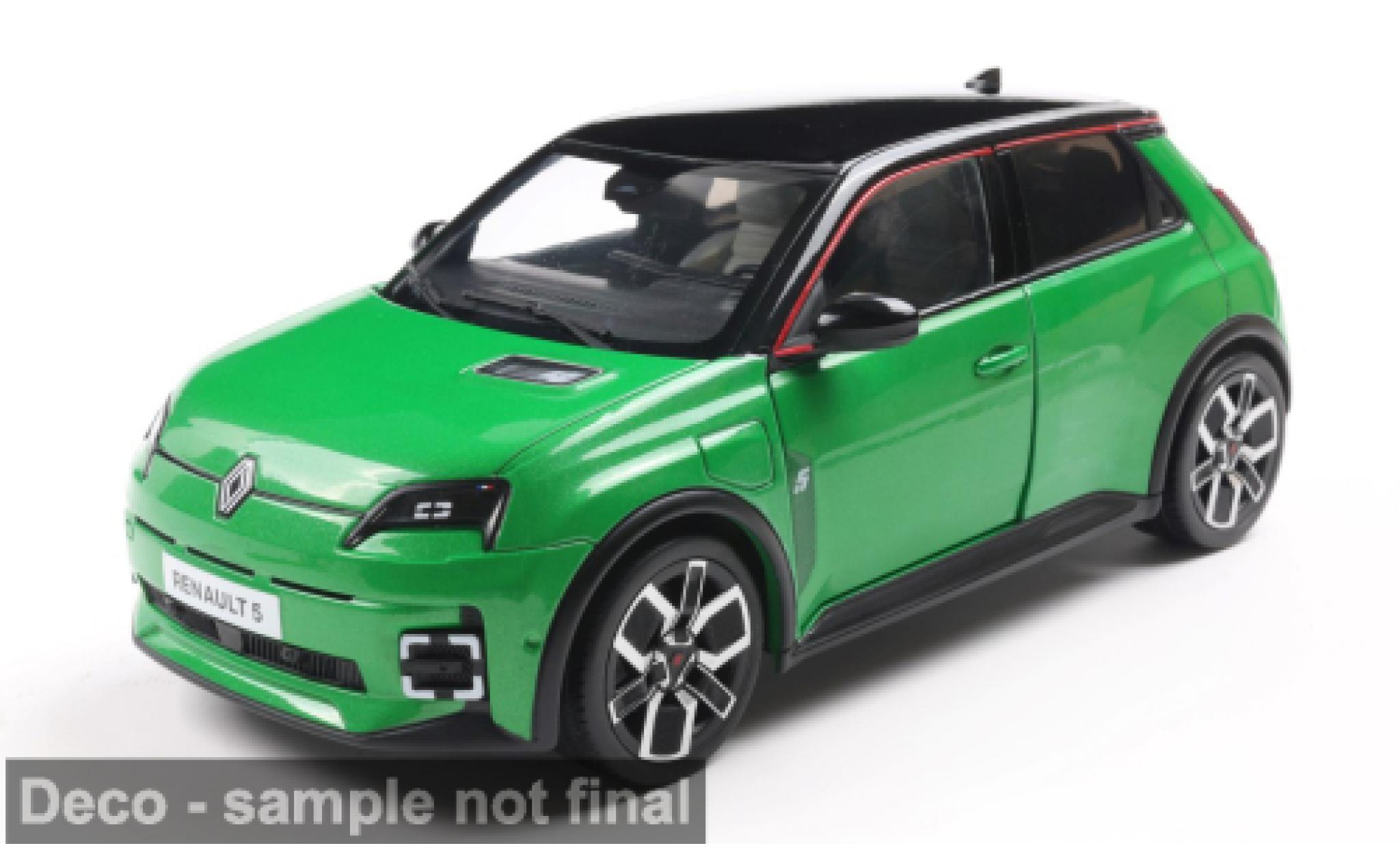 Renault 5 1/18 Solido E-Tech green 1:18 diecast model cars