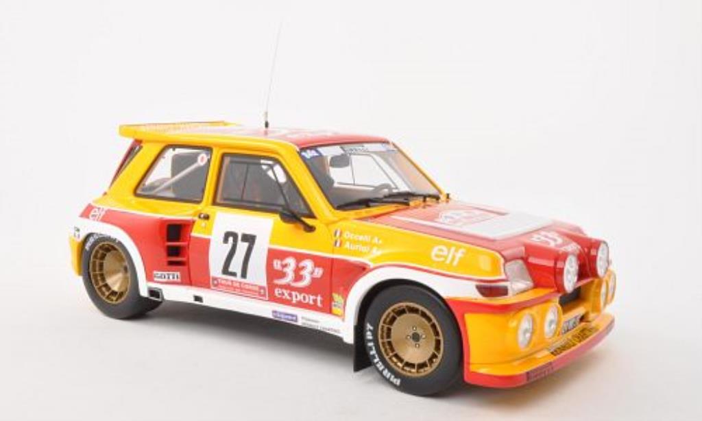 Renault 5 1/18 Ottomobile Maxi Turbo No.27 Export 33 Tour de Corse 198 /B.Occelli diecast model cars