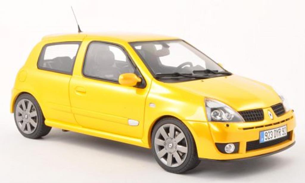 Renault Clio 1/18 Ottomobile 2 Phase 3 yellow 2004 diecast model cars