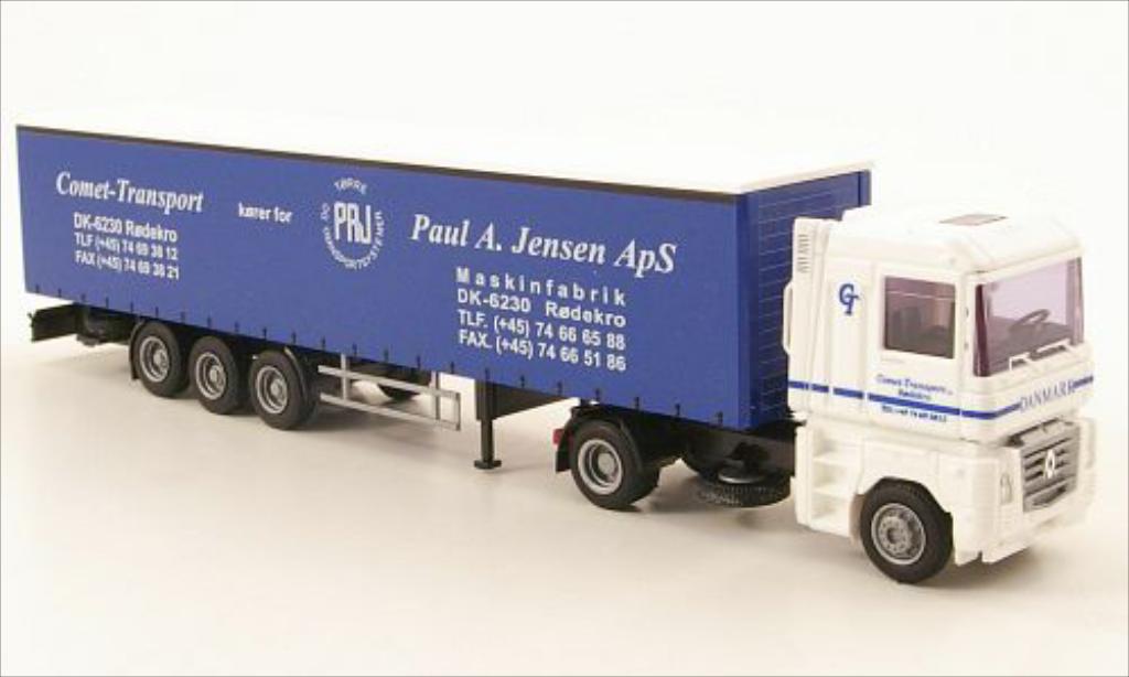 Renault Magnum 1/87 AWM Comet Transport G-Koffer-Sattelzug diecast model cars