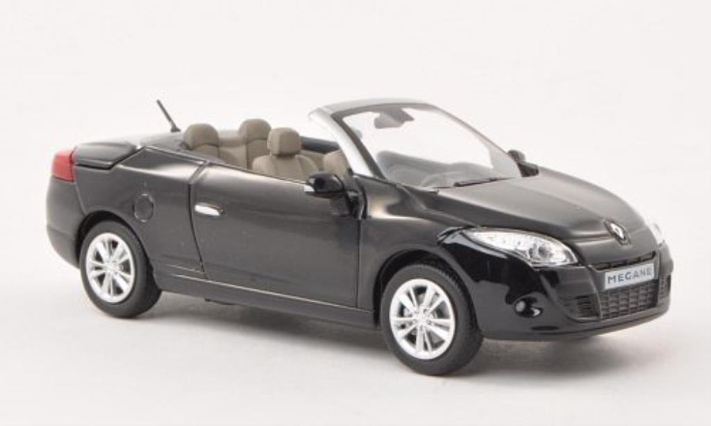 Renault Megane 1/43 Norev Coupe Convertible black 2009 diecast model cars