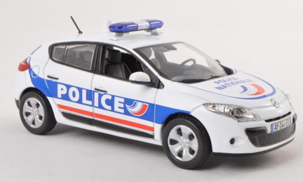 Renault Megane 1/43 Norev Police Nationale Police (F) 2010 diecast model cars