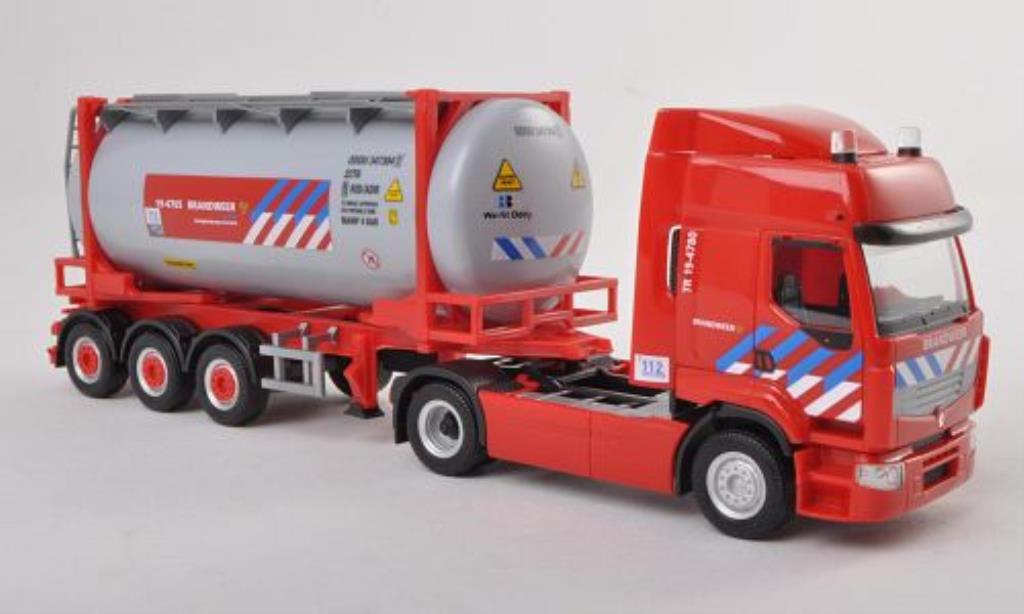 Renault Premium 1/87 Herpa Brandweer Fire brigade (NL) Tankcontainer-SZ diecast model cars
