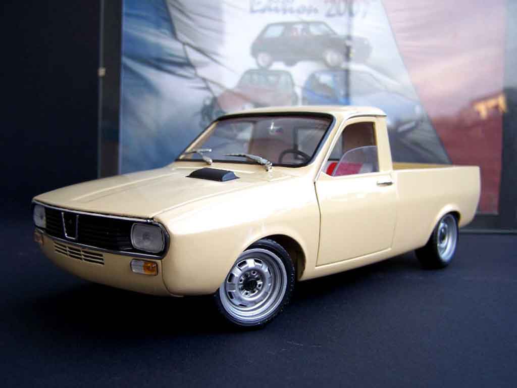 Renault 12 Pick up 1/18 Solido Pick up beige diecast model cars