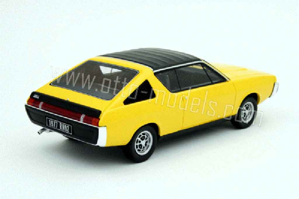 Renault 17 Gordini yellow 1977 1/18 Ottomobile