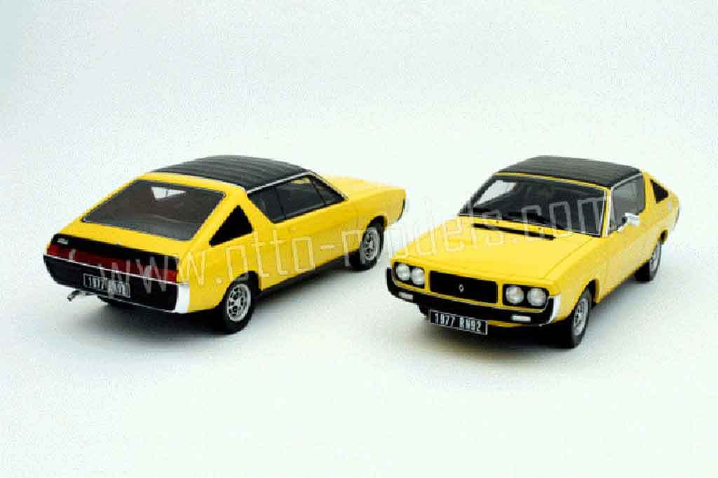 Renault 17 Gordini yellow 1977 1/18 Ottomobile