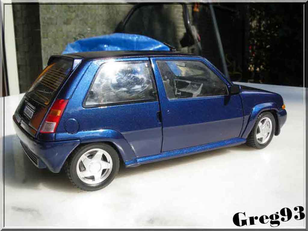 Renault 5 Phase 2 GT Turbo blue lagon 2 1/18 Norev