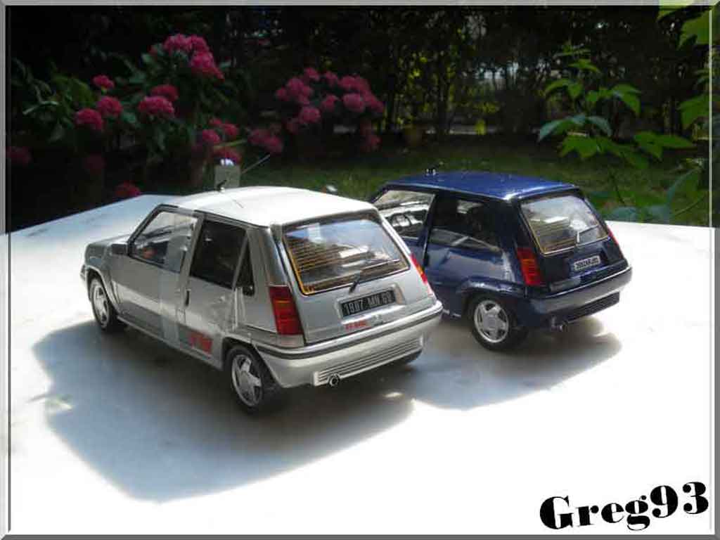 Renault 5 Phase 2 GT Turbo blue lagon 2 1/18 Norev