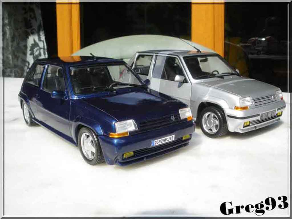 Renault 5 Phase 2 GT Turbo blue lagon 2 1/18 Norev