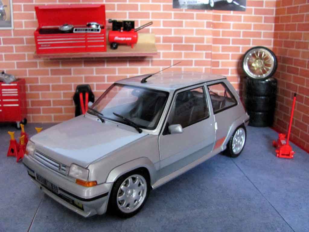 Renault 5 1/18 Norev GT Turbo phase 2 grey jantes speedline diecast model cars