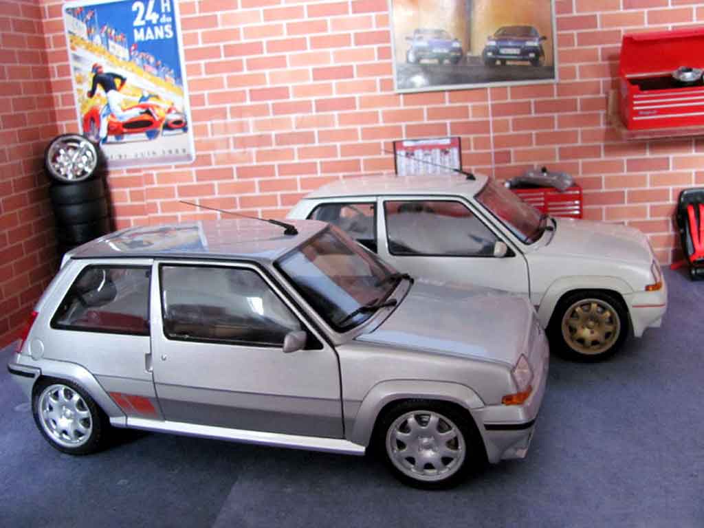 Renault 5 Phase 2 GT Turbo 2 grey jantes speedline 1/18 Norev