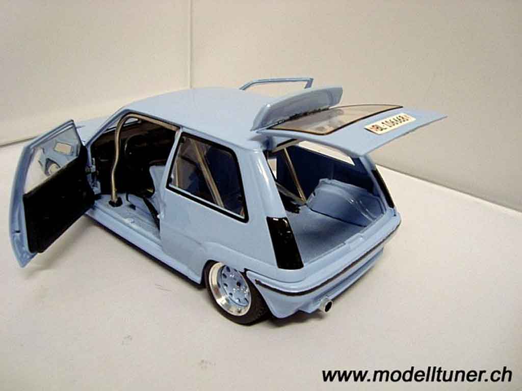 Renault 5 Turbo GT blue jantes 13 pouces 1/18 Norev