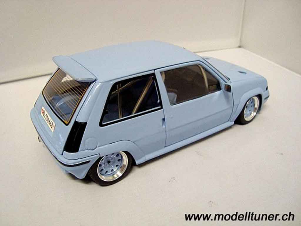 Renault 5 Turbo GT blue jantes 13 pouces 1/18 Norev