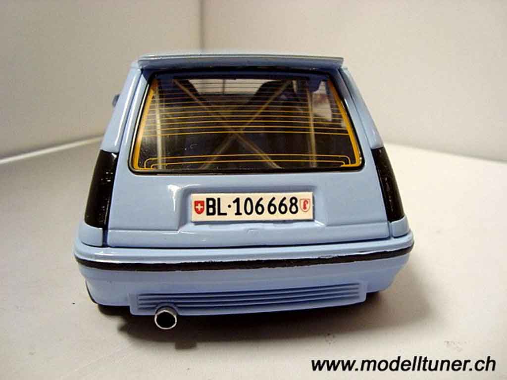 Renault 5 Turbo GT blue jantes 13 pouces 1/18 Norev