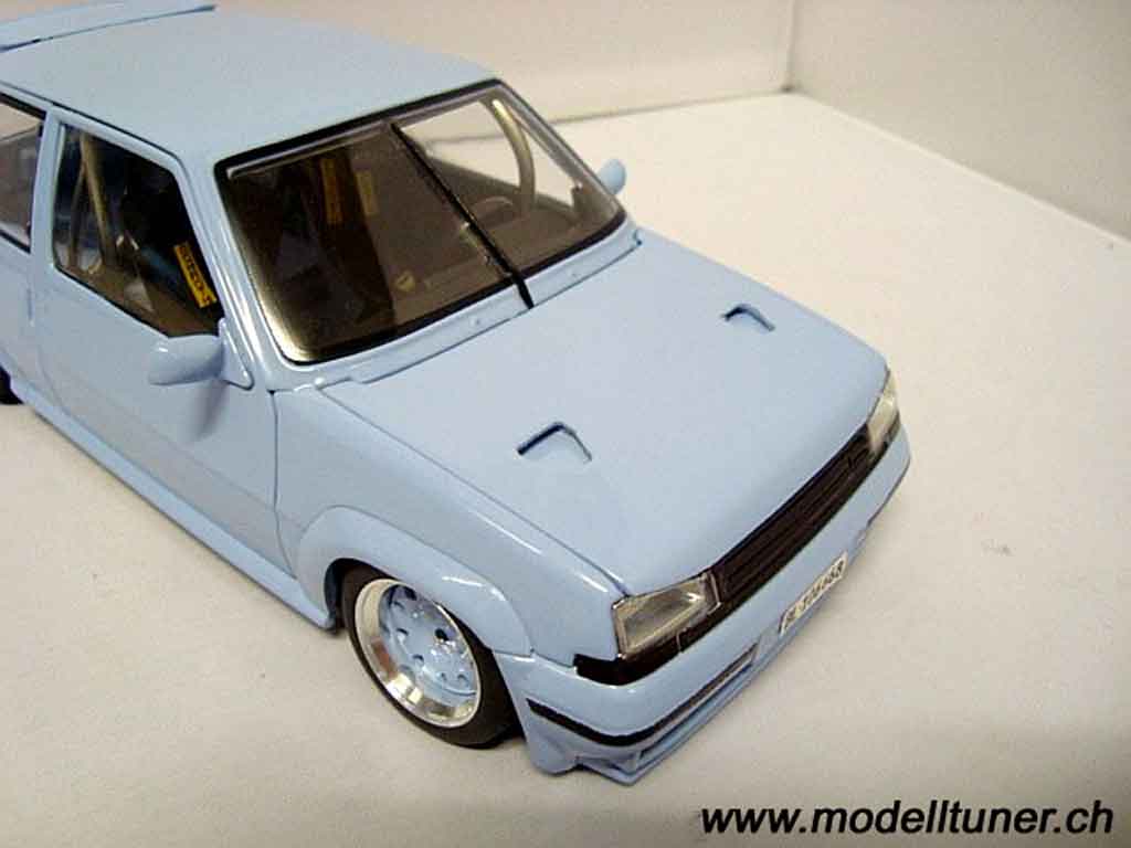 Renault 5 Turbo GT blue jantes 13 pouces 1/18 Norev