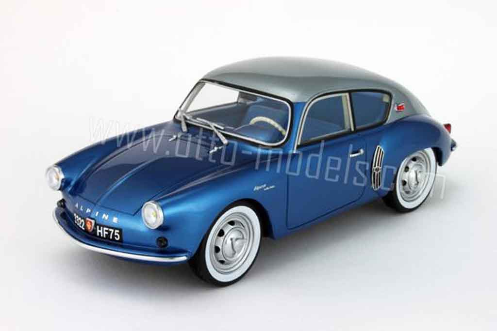 Alpine A106 1/18 Ottomobile mille miles 1958 grey et blue diecast model cars