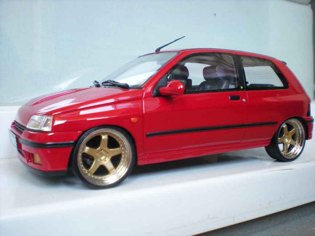 Renault Clio 16S 1991 red jantes 17 pouces 1/18 Ottomobile