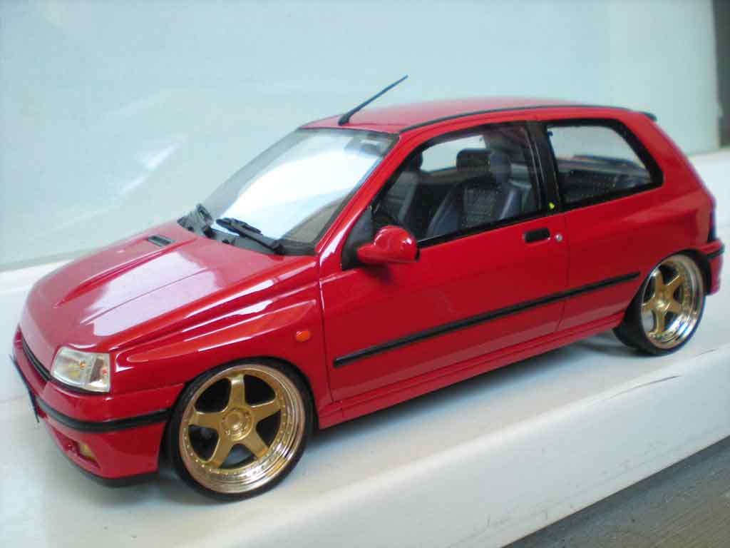 Renault Clio 16S 1991 red jantes 17 pouces 1/18 Ottomobile