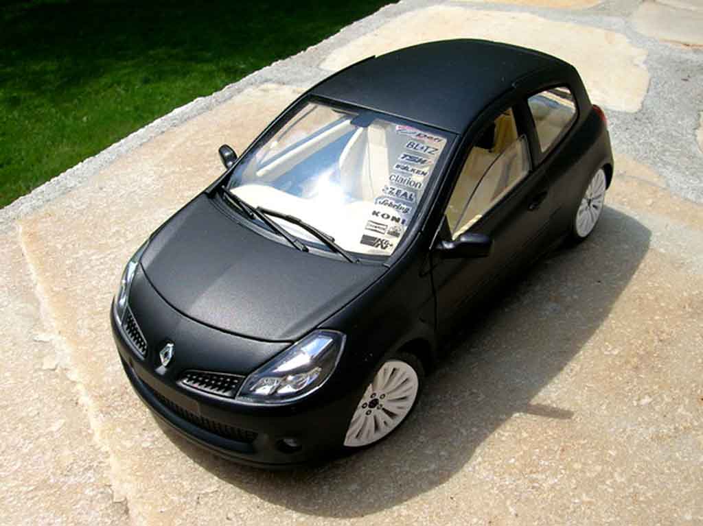 Renault Clio 3 RS 1/18 Solido 3 RS noir mat jantes c4 wrc diecast model cars