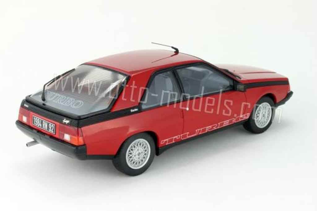 Renault Fuego Turbo phase 2 1983 red 1/18 Ottomobile