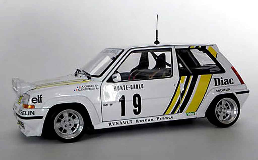 Renault 5 Turbo GT rallye jantes 13 alu 1/18 Norev