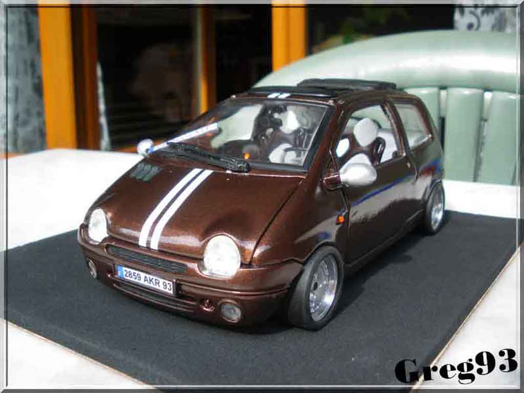 Renault Twingo 1/18 Anson chocolate jantes ronal diecast model cars