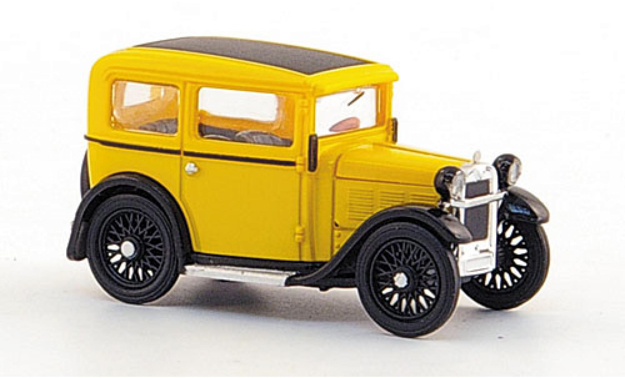 Bmw Dixi 1/87 Ricko yellow 1929 ohne Vitrine diecast model cars