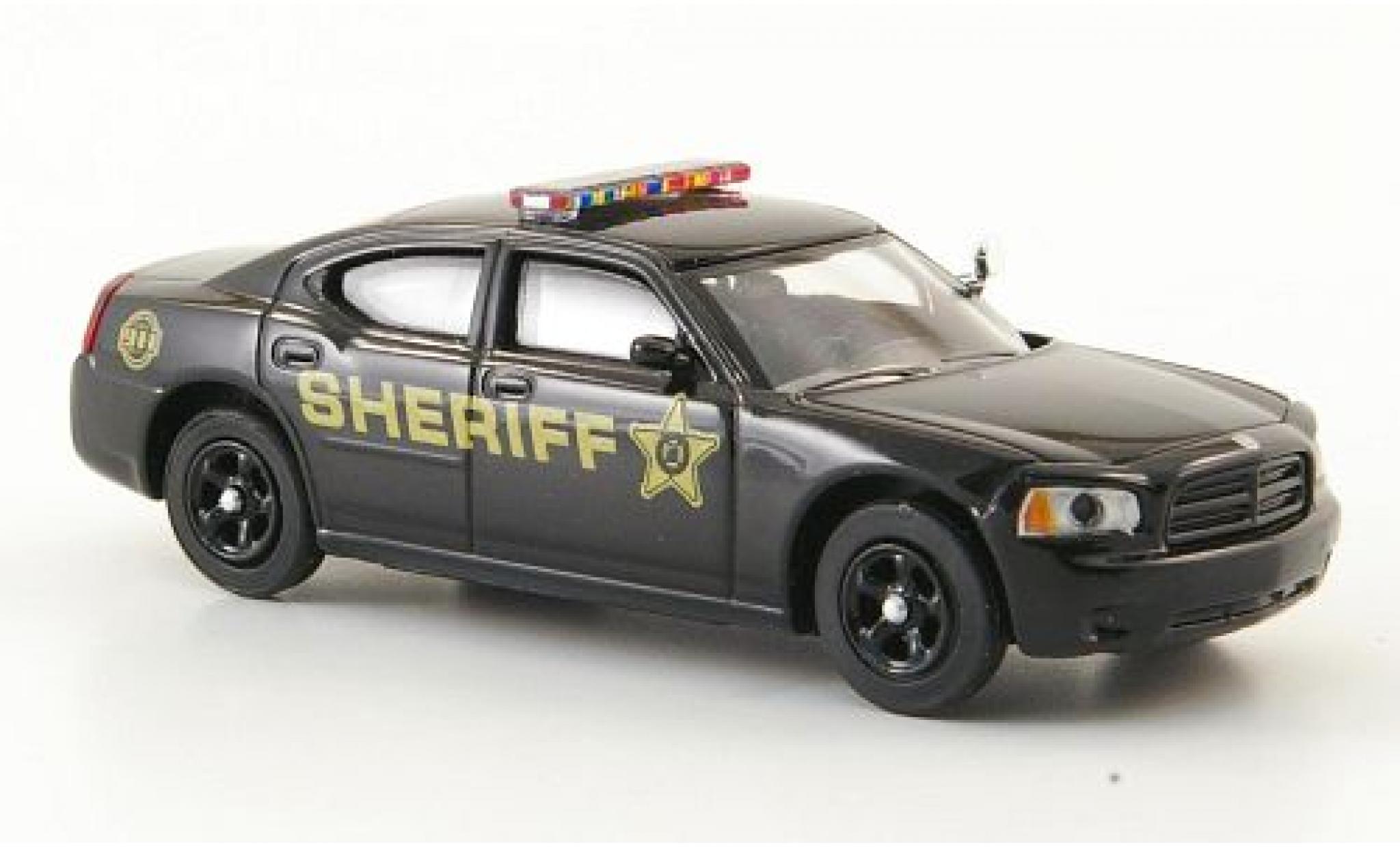 Dodge Charger 1/87 Ricko black Sheriff Police (USA) diecast model cars