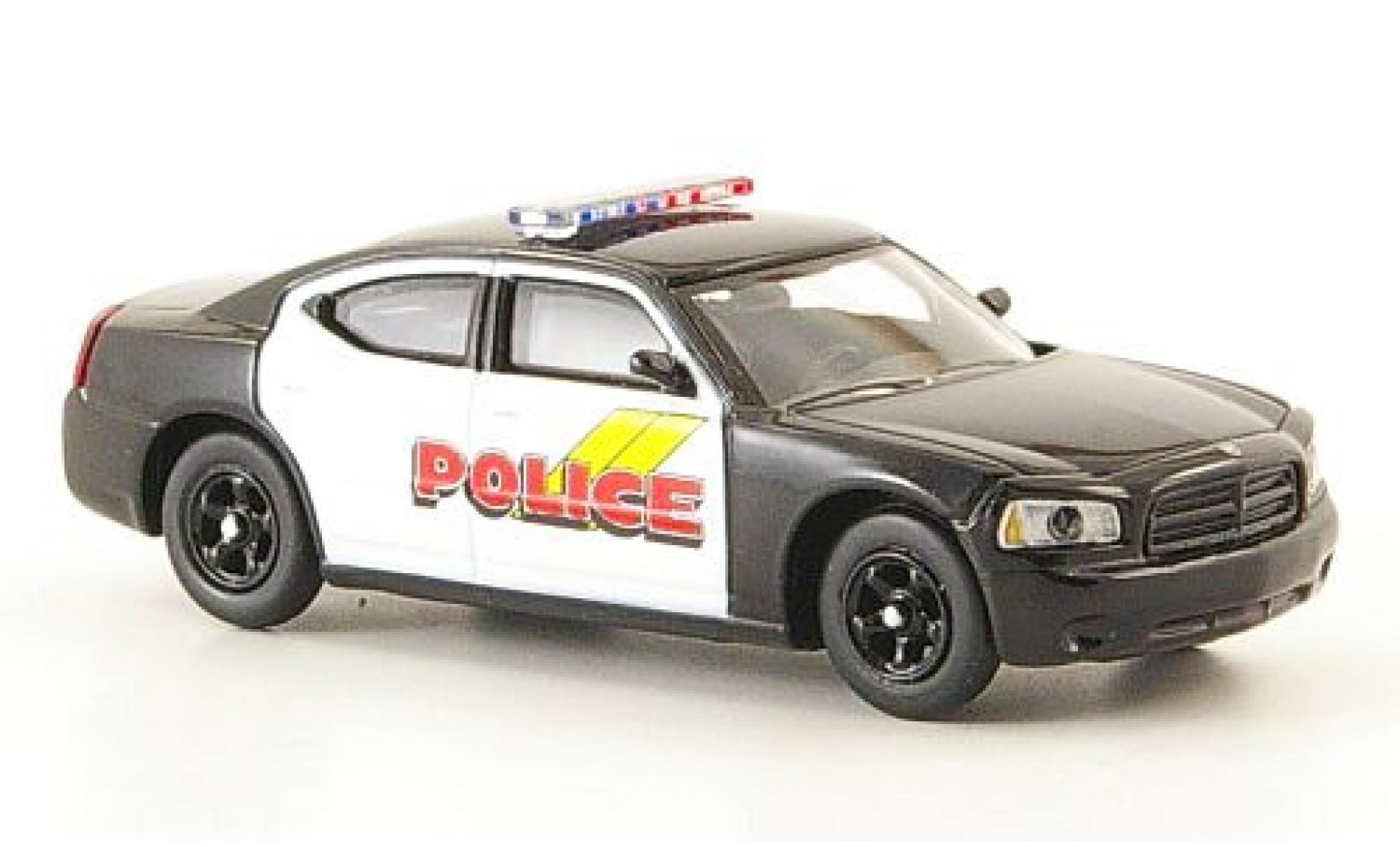 Dodge Charger 1/87 Ricko black/white Police Police (USA) ohne Vitrine diecast model cars
