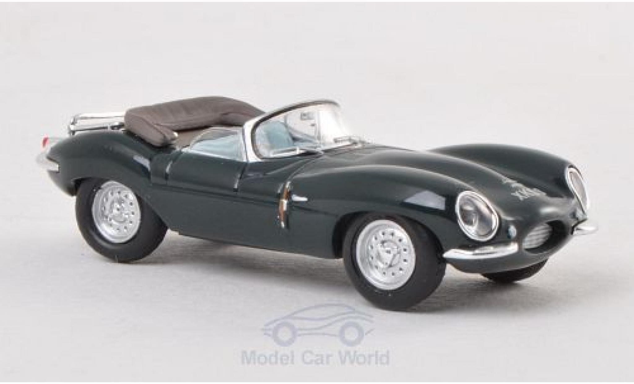 Jaguar XK 1/87 Ricko SS green RHD Verdeck ge&ouml;ffnet ohne Vitrine diecast model cars