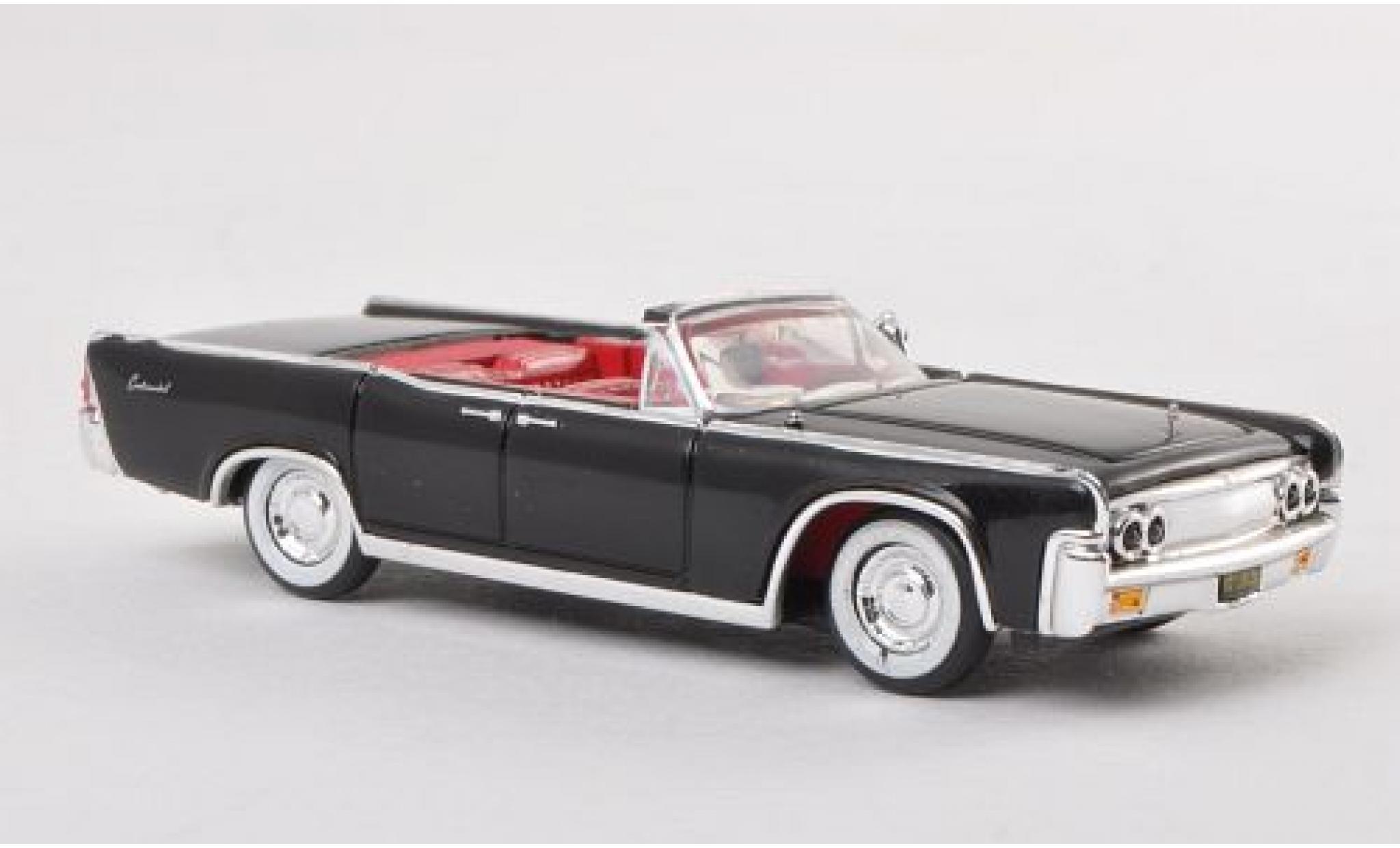 Lincoln Continental 1/87 Ricko Convertible black 1963 diecast model cars