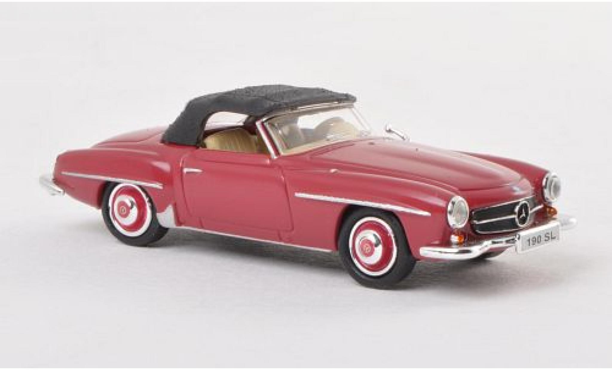 Mercedes 190 1/87 Ricko SL (W121 BII) red diecast model cars