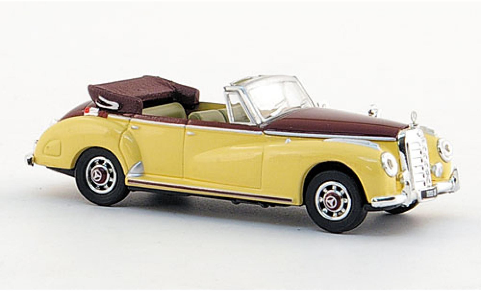 Mercedes 300 1/87 Ricko C Convertible beige/red 1955 diecast model cars