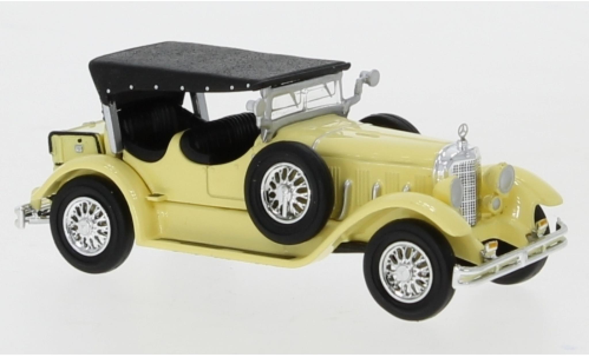 Mercedes Classe S 1/87 Ricko 630K yellow 1927 Verdeck ferm&eacute; diecast model cars