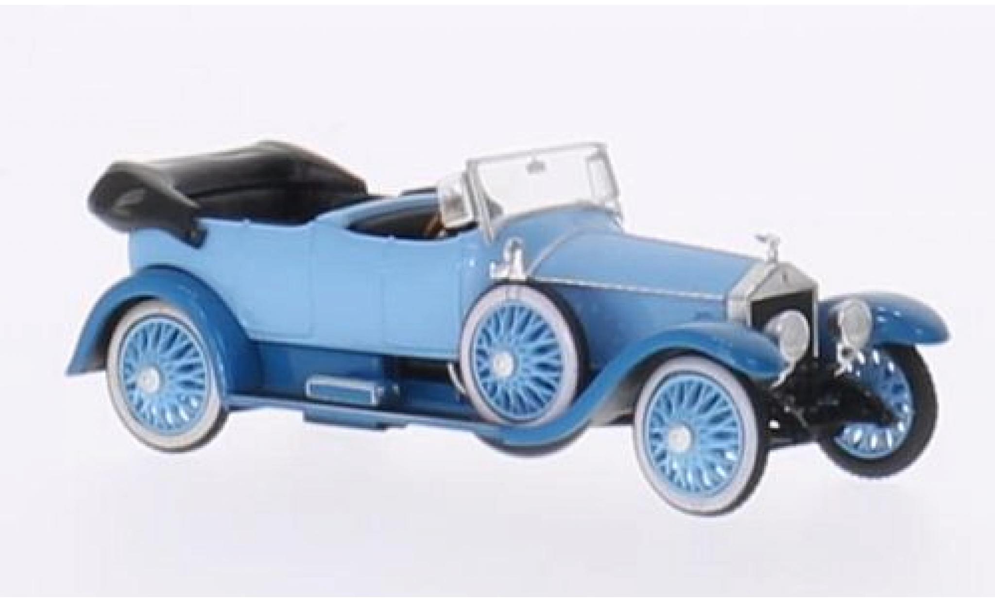 Rolls Royce Silver Ghost 1/87 Ricko blue/blue RHD Verdeck ge&ouml;ffnet ohne Vitrine diecast model cars
