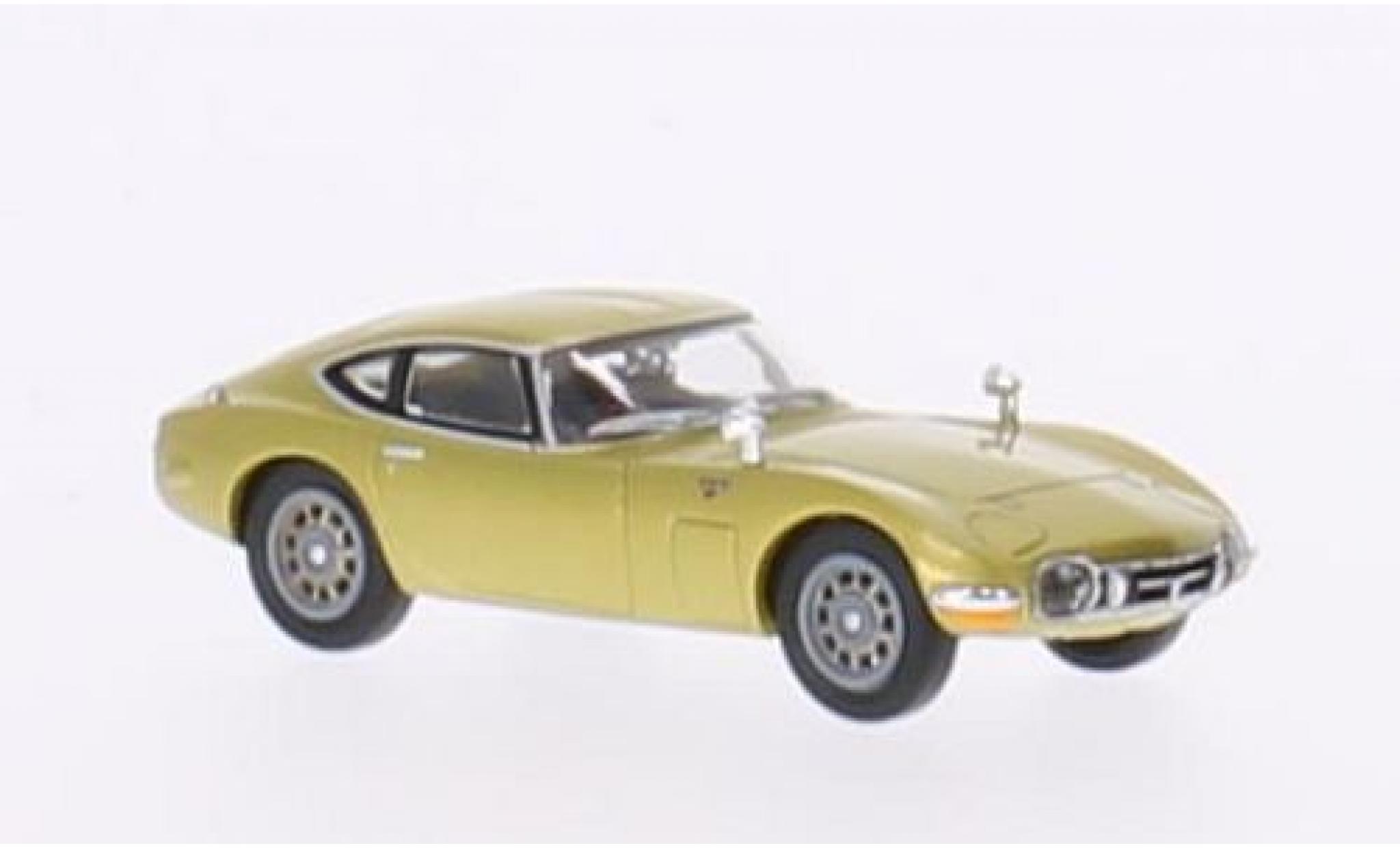 Toyota 2000 GT 1/87 Ricko gold RHD diecast model cars