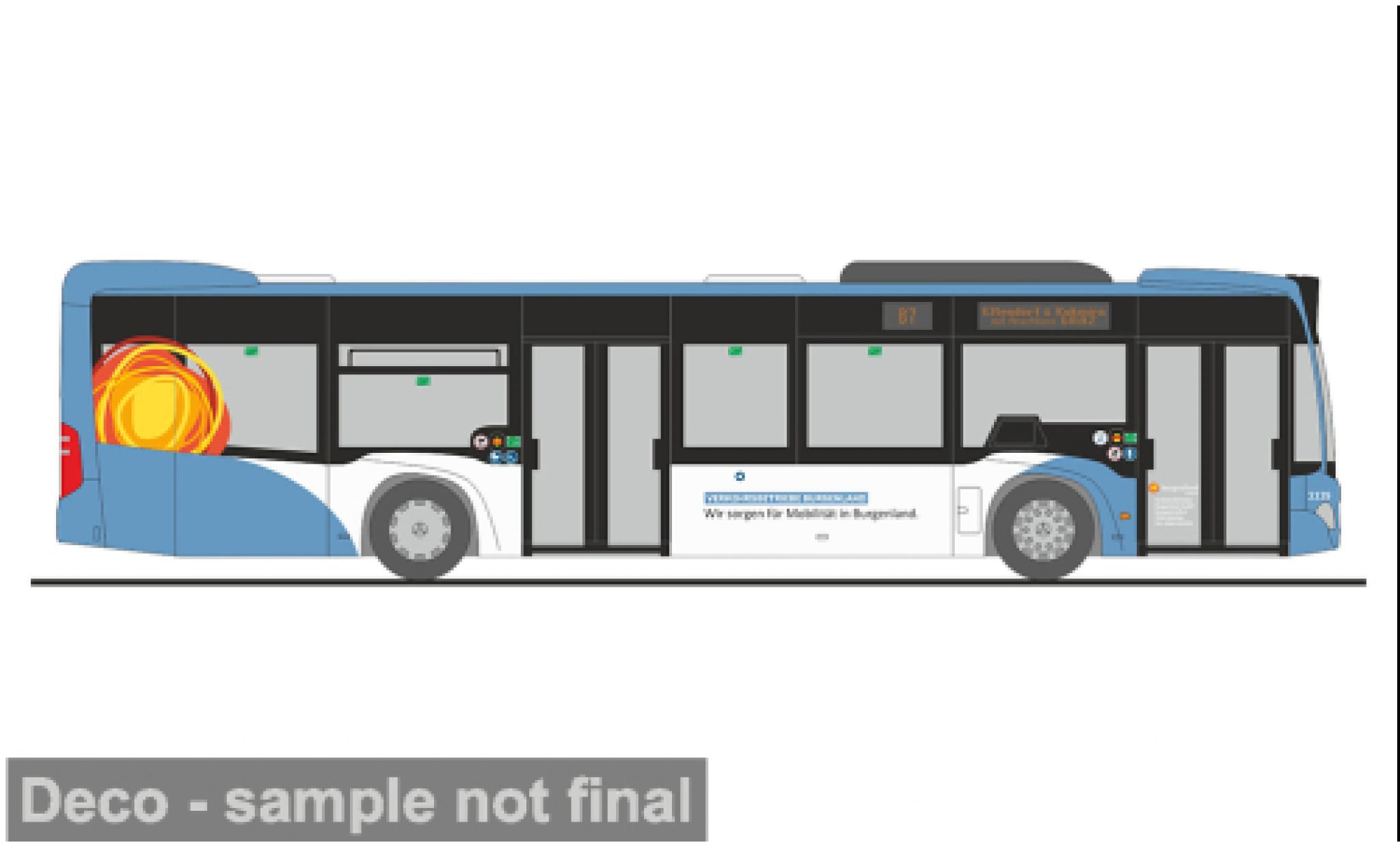 Mercedes Citaro 1/87 Rietze 2012 Verkehrsbetriebe Burgenland (A) 1:87 diecast model cars